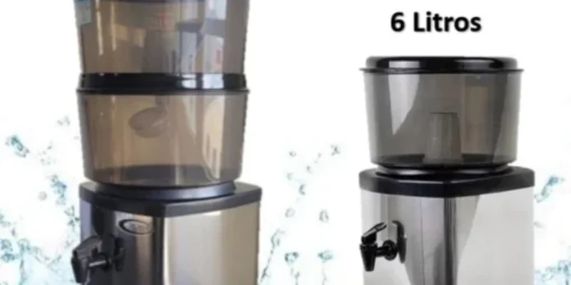 Bebedouro de Inox com Filtro e Base de Barro: vale a pena? Veja tudo antes de comprar.