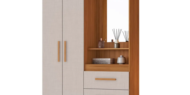 Guarda-roupa 2 Portas Nt 5170 Freijó Com Off White – Notável
