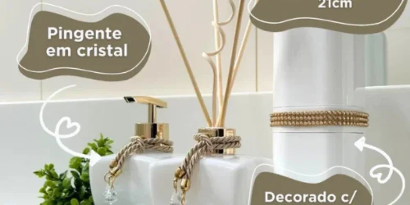 Kit para Lavabo e Banheiro com Difusor e Organizadores: vale a pena para sua casa ?