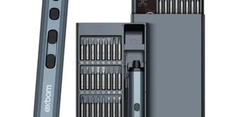 Parafusadeira Elétrica de Precisão EXBOM 68 em 1: Completa e Recarregável.